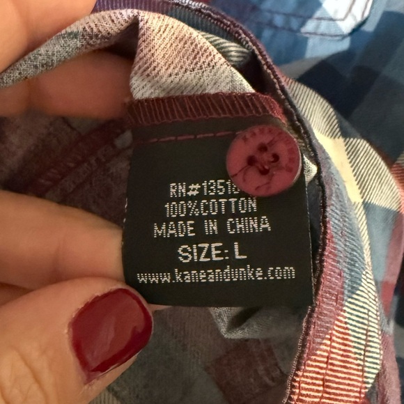 Kane & Unke button down shirt • Men’s large - Picture 5 of 8